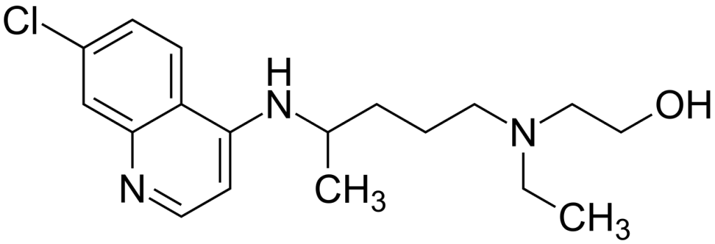 Molécula de hidroxicloroquina
